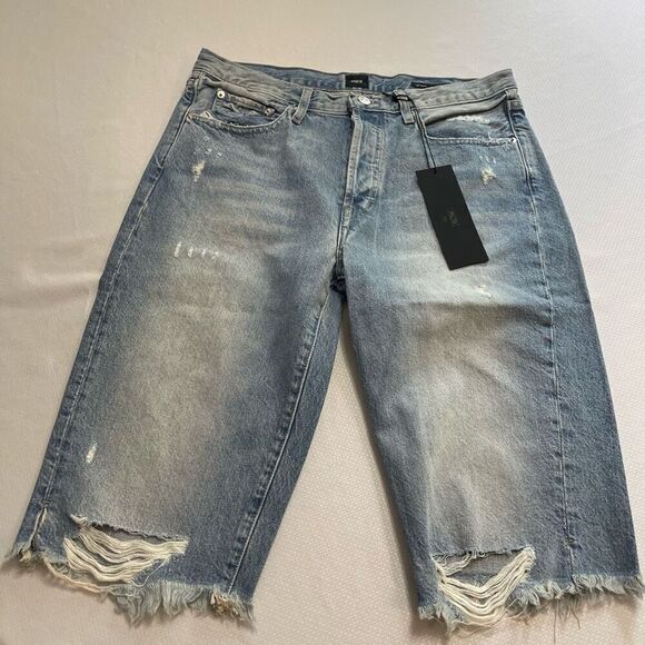 NWT Edwin Cai Short Slayer 15” Denim Shorts Size 30 New - Picture 1 of 12